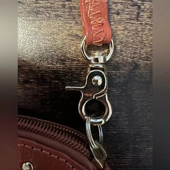 Chi by Carlos Falchi | ladies leather wristlet - Picture 8 of 16